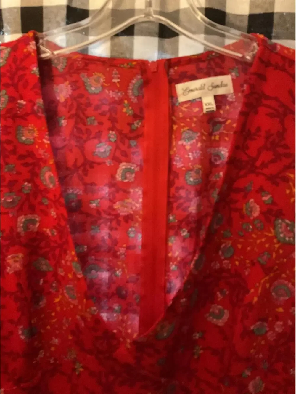 Emerald Sundae Y2K Floral Red Mini Dress Size XXL Special Occasion - Picture 8 of 11